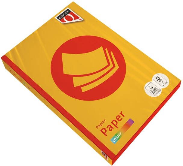 Quantore Kopieerpapier Colour A4 120gr diepgeel 250 vel