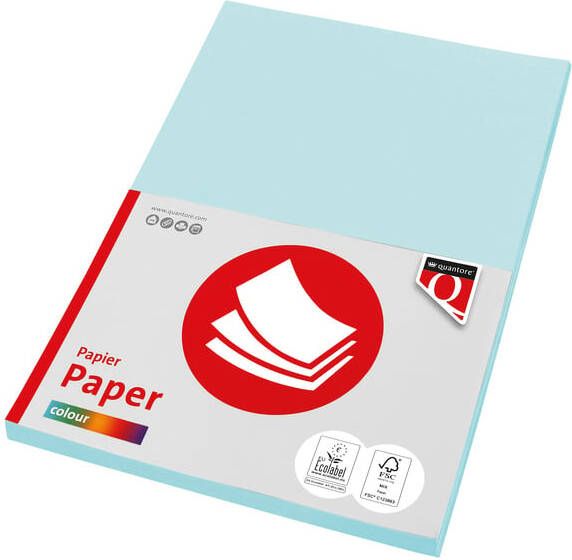 Quantore Kopieerpapier Colour A4 160gr lichtblauw 50 vel