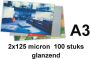 Quantore Lamineerhoezen A3 2x125 micron 100 stuks - Thumbnail 1
