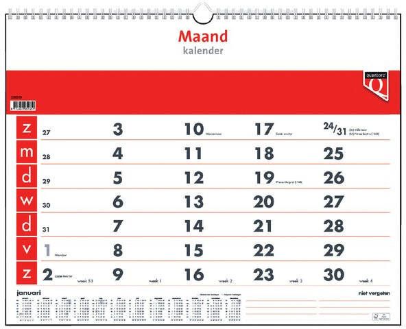 Quantore Maandkalender 2023