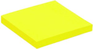 Quantore Memoblok 76x76mm neon geel