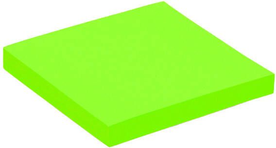Quantore Memoblok 76x76mm neon groen
