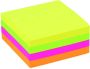 Quantore Memoblok 76x76mm neon kleuren assorti 4 kleuren - Thumbnail 1