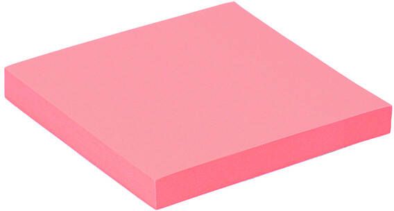 Quantore Memoblok 76x76mm neon roze