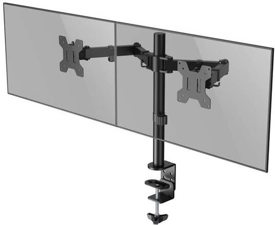Quantore Monitorarm 2 schermen 17-27 inch zwart