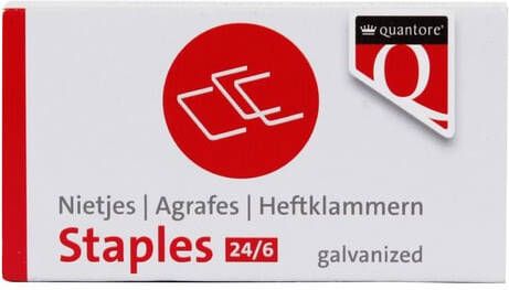 Quantore Verzinkte nietjes 1000stuks 24 6