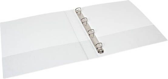 Quantore Presentatieringband A4 Maxi 4-rings D-mech 20mm wit