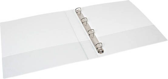 Quantore Presentatieringband A4 Maxi 4-rings D-mech 20mm wit