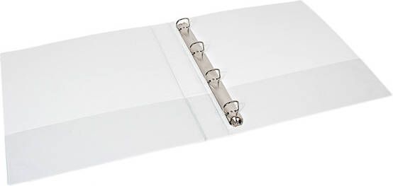 Quantore Presentatieringband A4 Maxi 4-rings D-mech 25mm wit