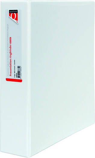 Quantore Presentatieringband A4 Maxi 4-rings D-mech 30mm wit - Foto 1