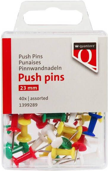 Quantore Push pins assorti 40 stuks
