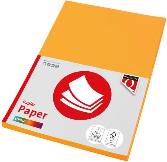 Quantore Kopieerpapier Colour A4 120gr diepgeel 100 vel