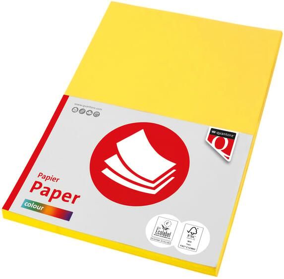 Quantore Kopieerpapier Colour A4 120gr geel 100 vel