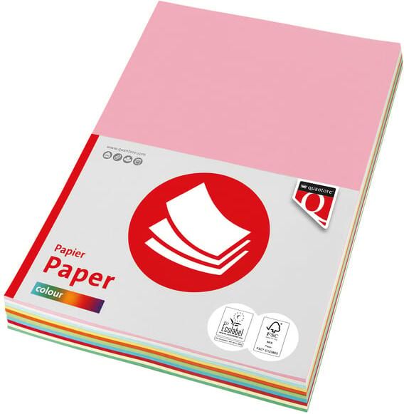 Quantore Kopieerpapier Colour A4 160gr 10 kleuren x 5 vel