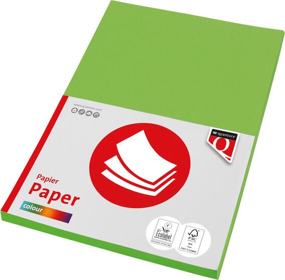 Quantore Kopieerpapier Colour A4 160gr helgroen 50 vel