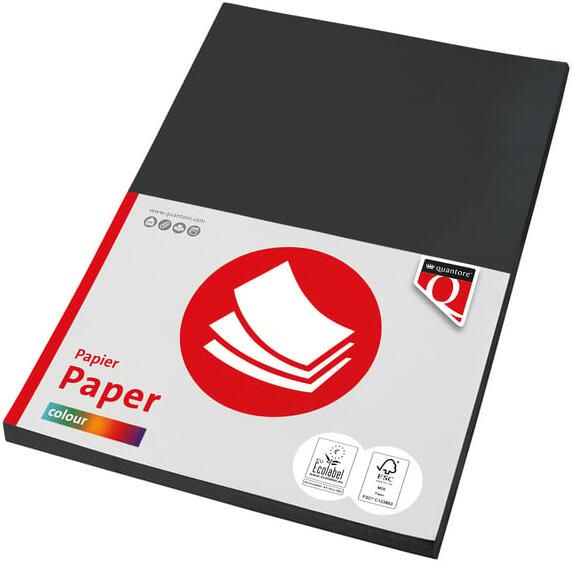 Quantore Kopieerpapier Colour A4 160gr zwart 50 vel