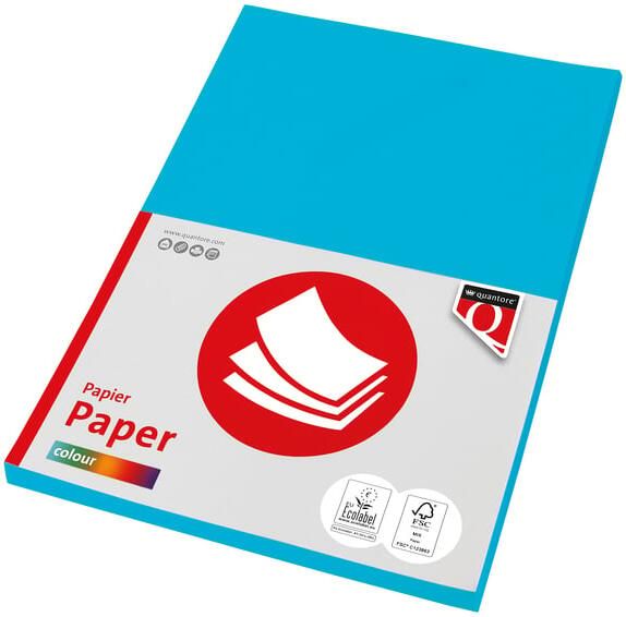 Quantore Kopieerpapier Colour A4 80gr azuurblauw 100 vel