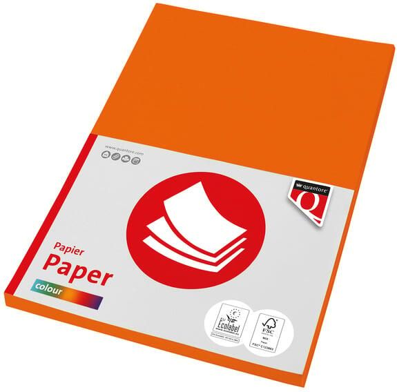 Quantore Kopieerpapier Colour A4 80gr oranje 100 vel