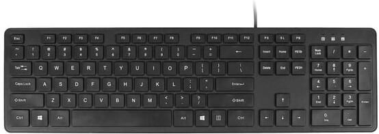 Quantore Toetsenbord Qwerty bedraad USB-A zwart