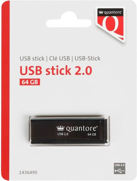 Quantore USB-stick 64GB 2.0 zwart