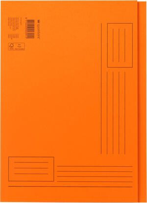 Quantore Vouwmap A4 ongelijke zijde 320gr oranje - Foto 2
