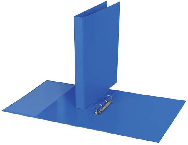 Quantore Ringband A4 2-rings D-mech 20mm PP blauw