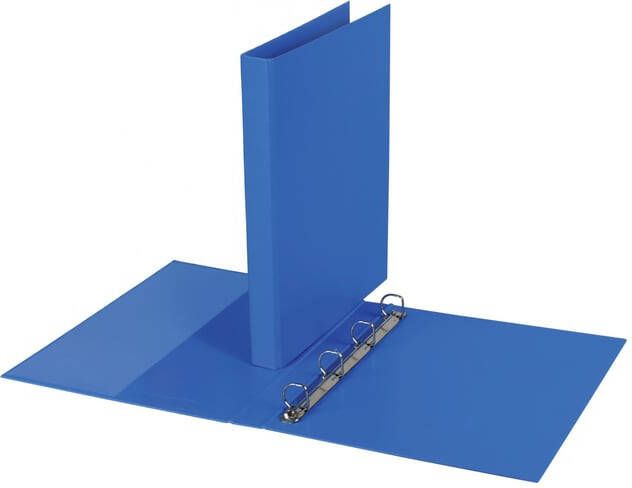 Quantore Ringband A4 4 rings D mech 20mm PP blauw