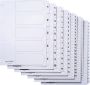 Quantore Tabbladen 4-gaats 1-10 genummerd wit karton - Thumbnail 1