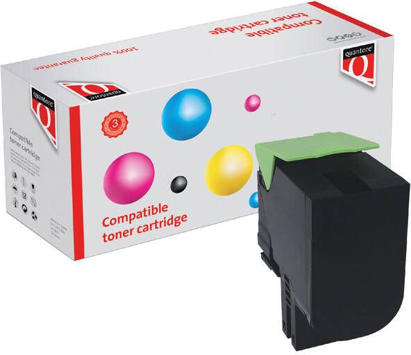 Quantore Tonercartridge alternatief tbv Lexmark 70C0H10 zwart
