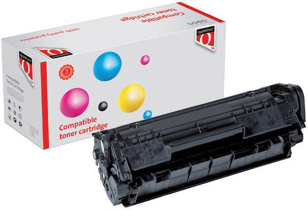 Quantore Tonercartridge Q2612A alternatief tbv HP Q2612X 12X zwart