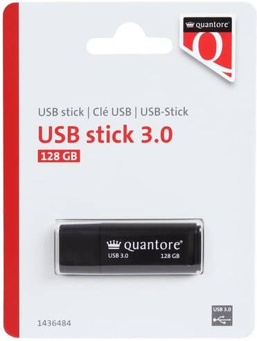 Quantore USB-stick 128GB 3.0 zwart