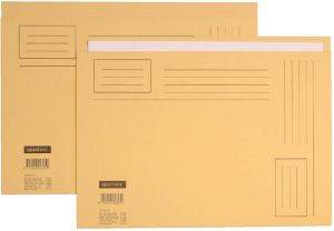 Quantore Vouwmap Folio ongelijke zijde 230gr beige