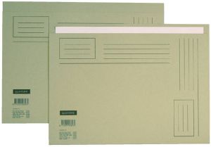 Quantore Vouwmap Folio ongelijke zijde 230gr grijs