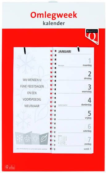 Quantore Weekomlegkalender 2025