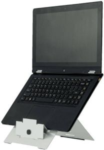 R-Go Tools R-Go Riser Flexible Laptopstandaard verstelbaar zilver (RGORISTSI)