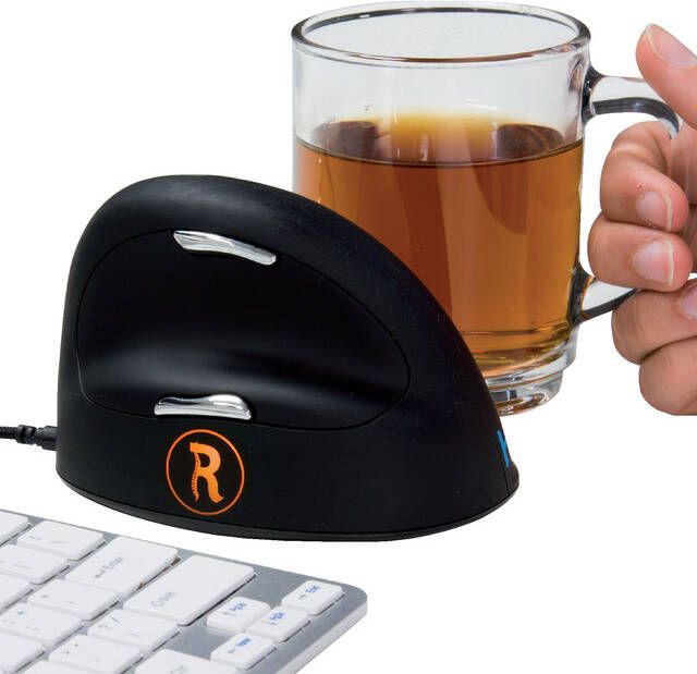 R-Go Tools R-Go HE Break Mouse Ergonomische muis Anti-RSI software Medium (Handlengte 165-185mm) Rechtshandig bedraad (RGOB