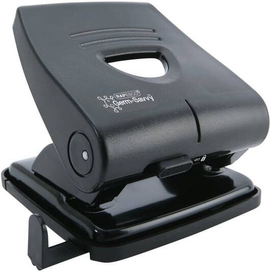 Rapesco Perforator Germ-Savvy Heavy Duty 827-P antibacterieel 2-gaats zwart