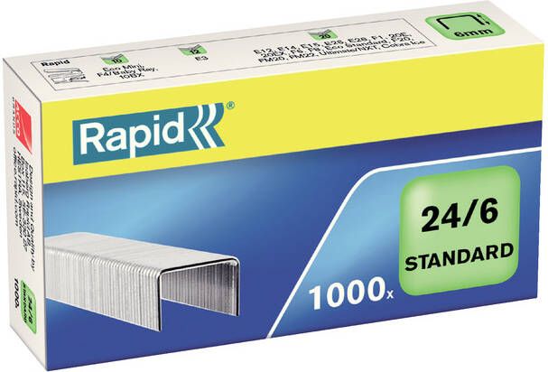 Rapid Nieten 24 6 gegalvaniseerd standaard 1000 stuks