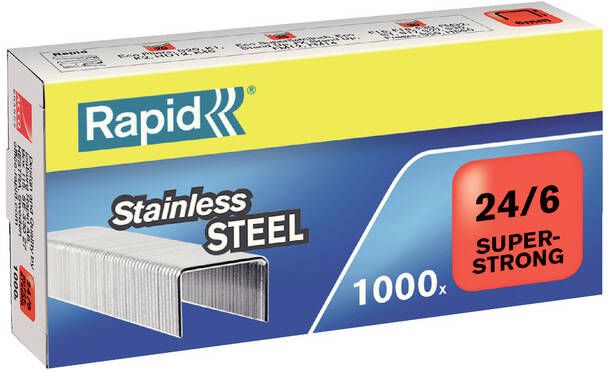 Rapid Nieten 24 6 RVS super strong 1000 stuks