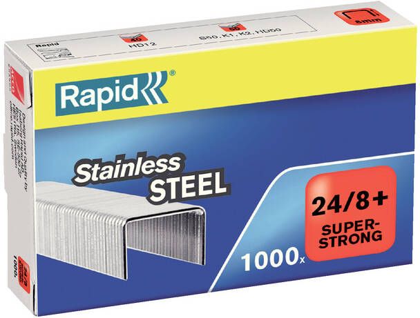 Rapid Nieten 24 8 RVS super strong 1000 stuks