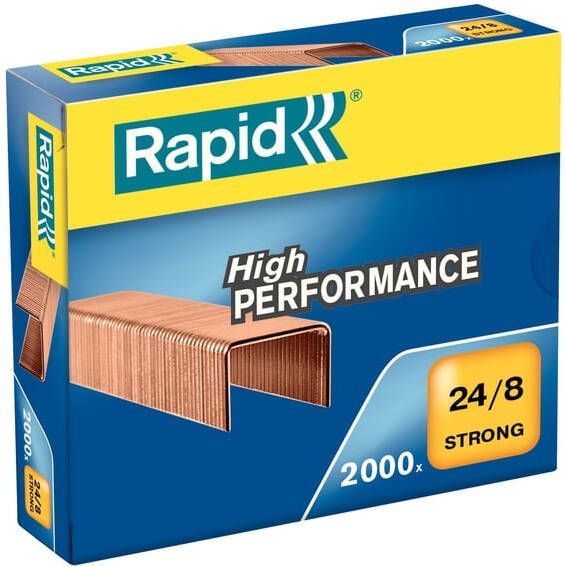 Rapid Nieten 24 8 kopercoating strong 2000 stuks