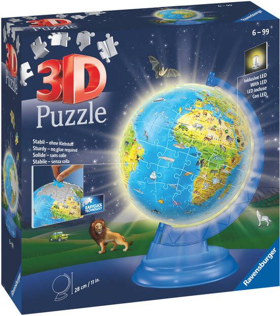 Ravensburger 3D puzzel Globe Night Edition XXL 54 stuks - Foto 2