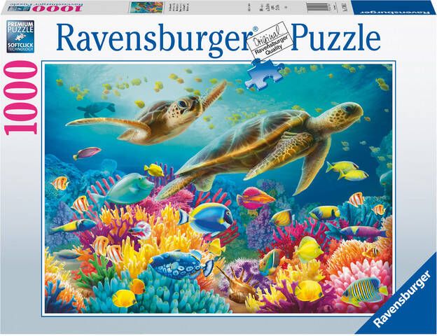 Ravensburger Puzzel Blauwe onderwaterwereld 1000 stukjes