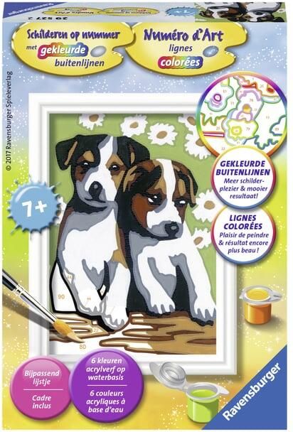 Ravensburger Schilderen op nummer Schattige puppies