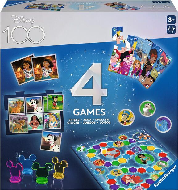 Ravensburger Spel Disney 100 jaar 4 in 1