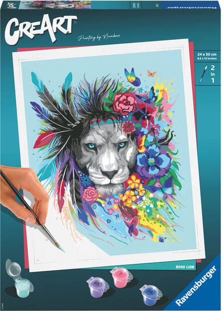 Ravensburger Schilderen op nummers CreArt Boho lion