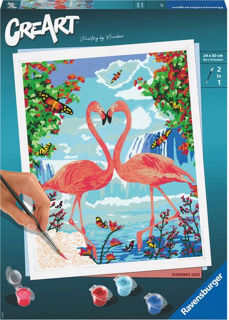 Ravensburger Schilderen op nummers CreArt Flamingo Love