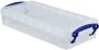 Really Useful Boxes van stevig kunststof | VindiQ Really Useful Box pennenbakje 0 55 liter transparant - Thumbnail 2