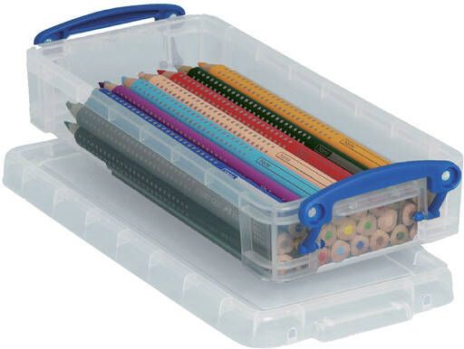 Really Useful Boxes van stevig kunststof | VindiQ Really Useful Box pennenbakje 0 55 liter transparant
