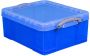 Really Useful Opbergbox 18 liter 480x390x200 mm transparant blauw - Thumbnail 2